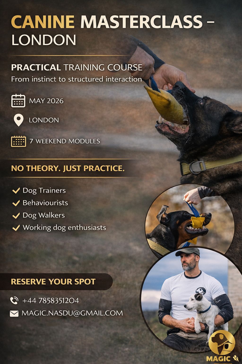 Magic Dog Academy - MasterClass Cannin in London
